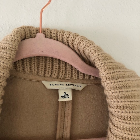 Banana Republic Wool Duster Coat Sweater Wrap - Picture 5 of 7